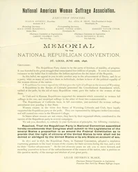 Denkschrift an den Nationalkonvent der Republikanischen Partei